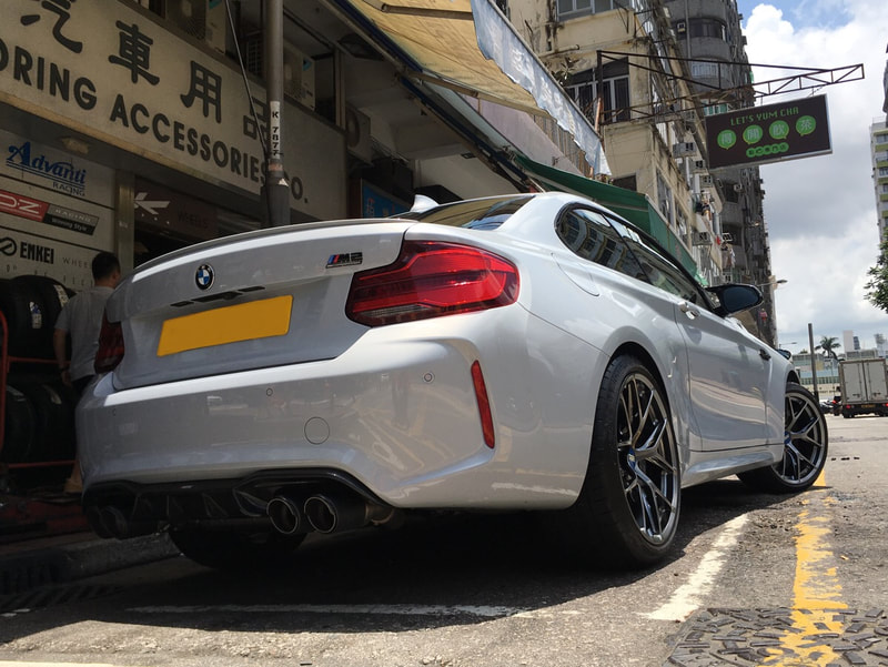 BMW F87 M2 Competition and BBS FI-R Diamond Black Wheels and wheels hk and 呔鈴