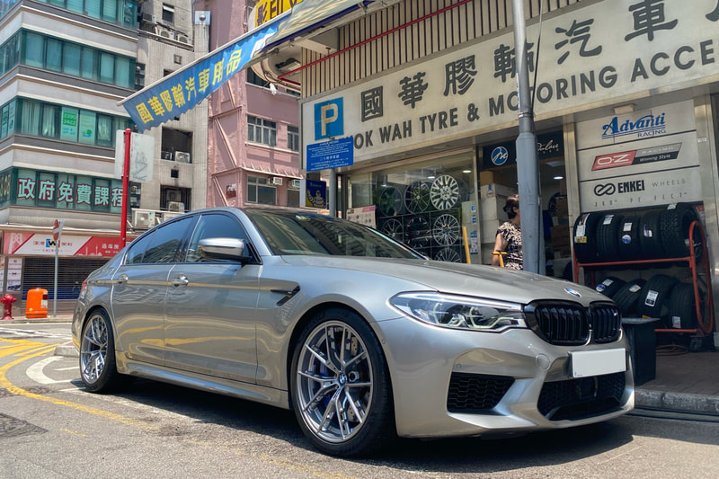 BMW F90 M5 and M Performance 863M Wheels and tyre shop hk and michelin ps4s tyre and 輪胎店