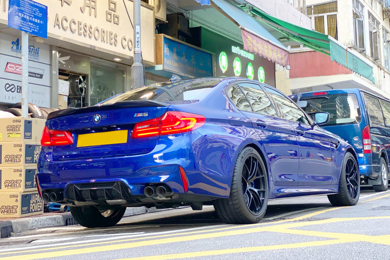 BMW F90 M5 and BBS RID Wheels and tyre shop hk and Michelin PS4S tyre and 呔鈴