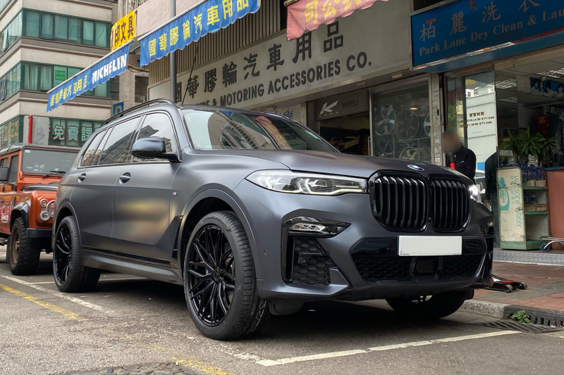 BMW G07 X7 and Modulare Wheels B40 and pirelli pzero tyres and tyre shop hk and 輪胎店