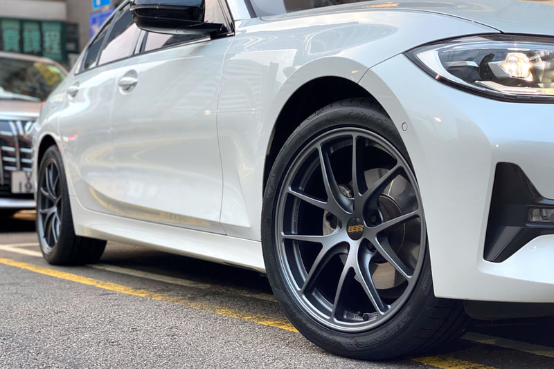 BMW G20 3 Series 320i and BBS RIA Wheels and tyre shop hk and Goodyear F1A5 tyre hk and 呔鈴