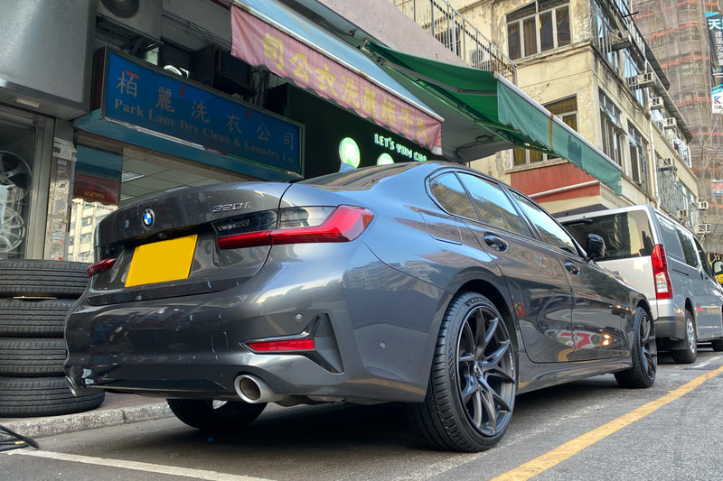 BMW G20 3 series and RAYS VV21S wheels and Michelin Pilot Sport 5 tyre hk and tyre shop hk and authorized michelin tyre hk 