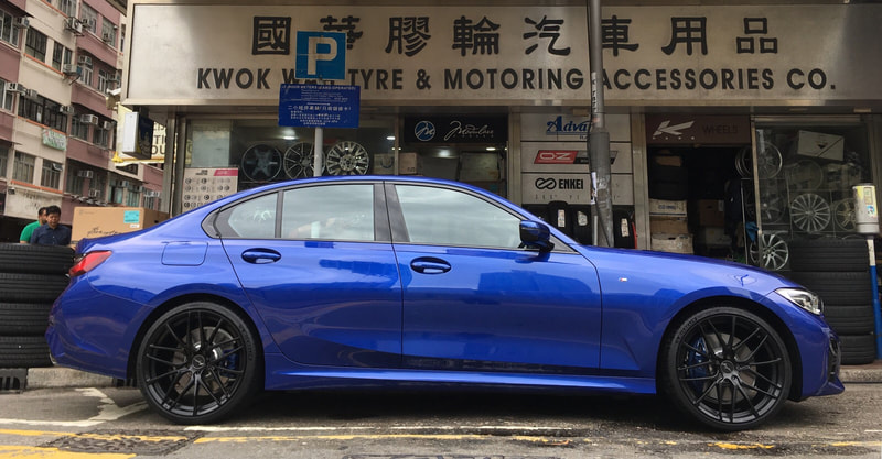 BMW G20 330i and Breyton Fascinate Wheels and wheels hk and 呔鈴