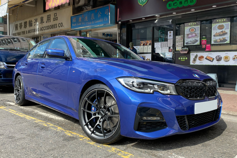 BMW G20 3 Series and RAYS Volk Racing G025 and wheels hk and 呔鈴