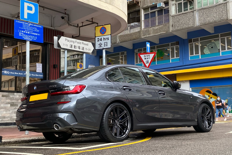 BMW G20 3 Series 320i and Vorsteiner VFF112 Wheels and tyre shop hk and wheel shop hk and michelin ps4s tyre and 呔鈴 and 輪胎店