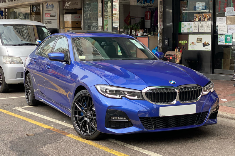 BMW G20 3 Series 330i and Vorsteiner VFF107 Wheels and tyre shop hk and wheel shop hk and michelin ps4s tyre and 呔鈴