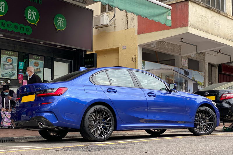 BMW G20 3 Series 330i and Vorsteiner VFF107 Wheels and tyre shop hk and wheel shop hk and michelin ps4s tyre and 呔鈴