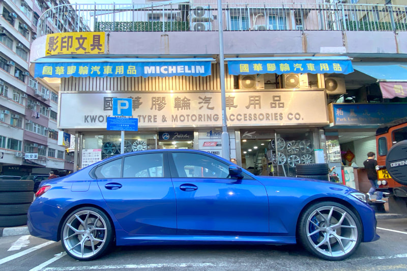 BMW G20 3 Series 330i and BC Forged KL01 wheels and tyre shop hk and michelin ps4s tyre and 輪胎店