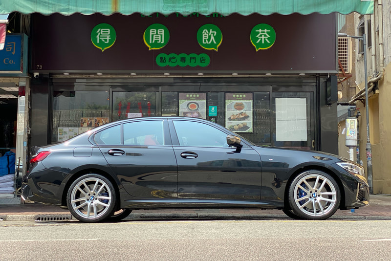 BMW G20 3 Series and Wheels hk and Modulare Wheels B30 and 呔鈴