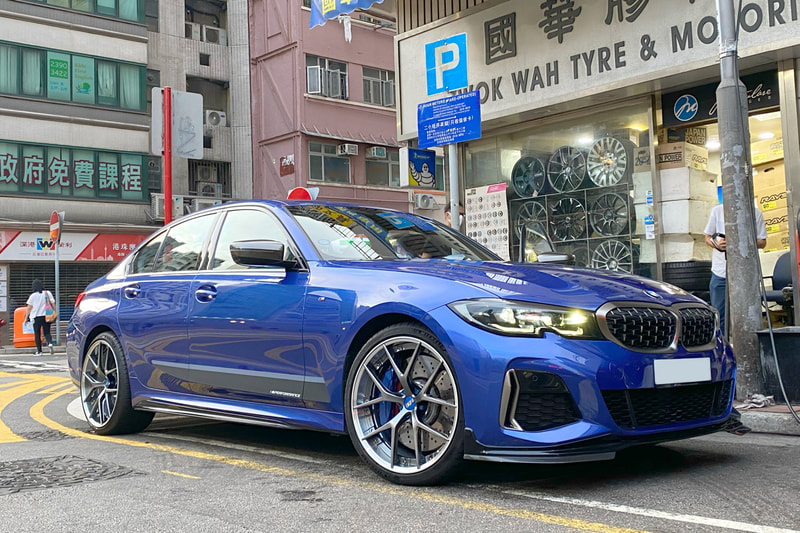 BMW G20 3 series m340i and bbs ris wheels and tyre shop hk and felgen hk and 輪胎店