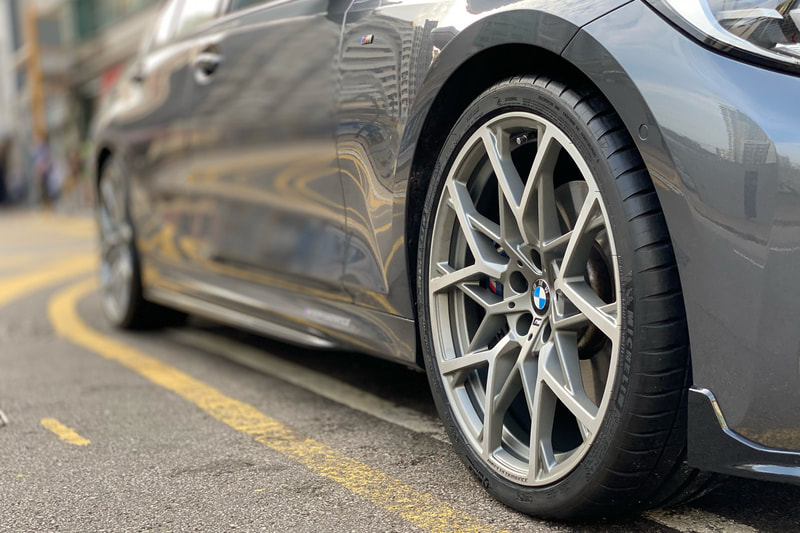 BMW G20 3 Series M340i and BMW 795M Wheels and tyre shop hk and Michelin PS4S tyre and 呔鈴