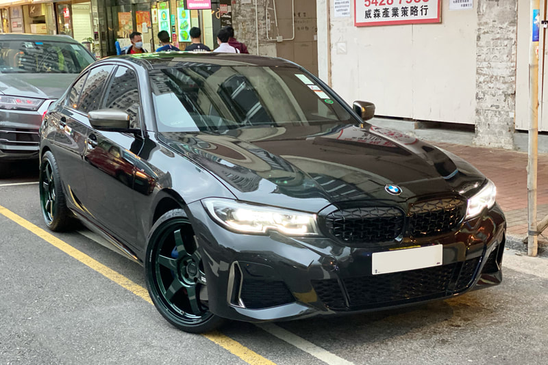 BMW G20 3 Series m340 and rays te37 wheels ultra m spec and wheels hk and tyre shop hk and 呔鈴