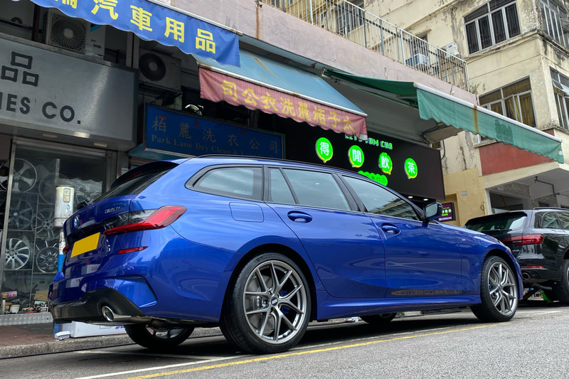 BMW G20 and G21 3 Series touring and BBS CIR Wheels and tyre shop and Michelin PS4S tyre and 3系 and 呔鈴 and 輪胎店