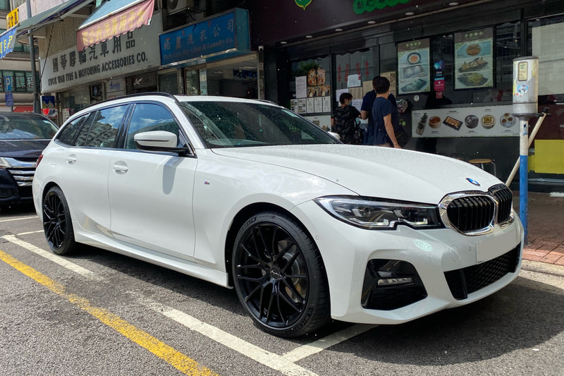 BMW 3 Series Touring G21 and Breyton Wheels Fascinate and tyre shop hk and wheel shop hk and 輪胎店