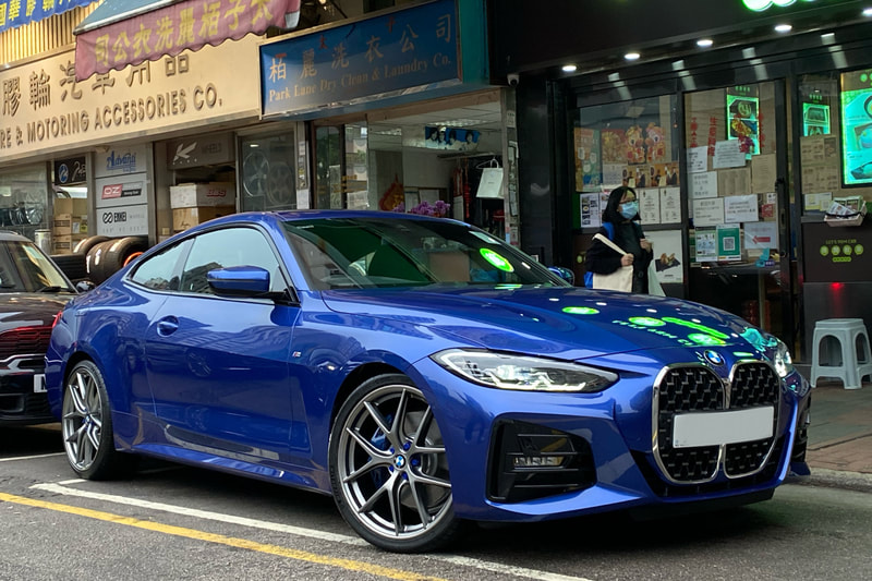 BMW G22 4 series and bbs cir wheels and tyre shop hk and michelin ps4s tyre and 呔鈴