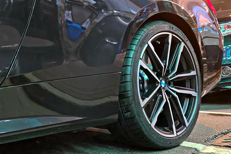 BMW G22 4 Series 420i and BMW 797M Wheels and tyre shop hk and Michelin PS4S tyre and 呔鈴