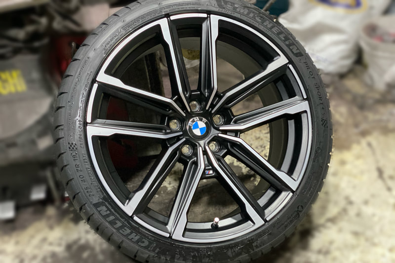 BMW G22 4 Series 420i and BMW 797M Wheels and tyre shop hk and Michelin PS4S tyre and 呔鈴