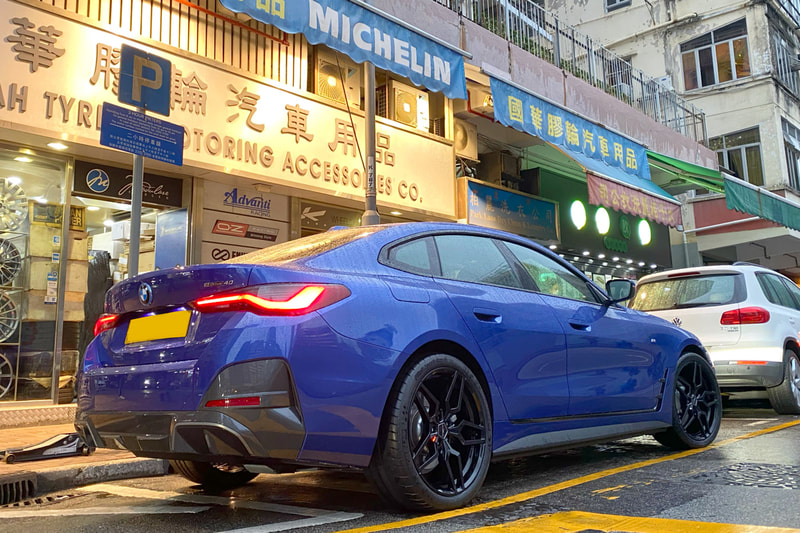 BMW i4 and AC Schnitzer AC4 Wheels and Michelin pilot sport cup 2 tyres and tyre shop hk