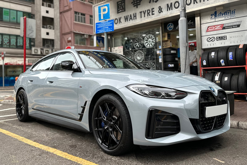 BMW i4 and Vossen HF5 Wheels and tyre shop hk and 車軨 and 換軚 and 換軨