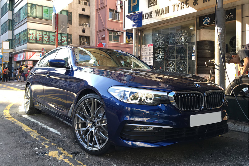 BMW G30 and Vorsteiner wheels VFF107 and 呔鈴 and wheels hk