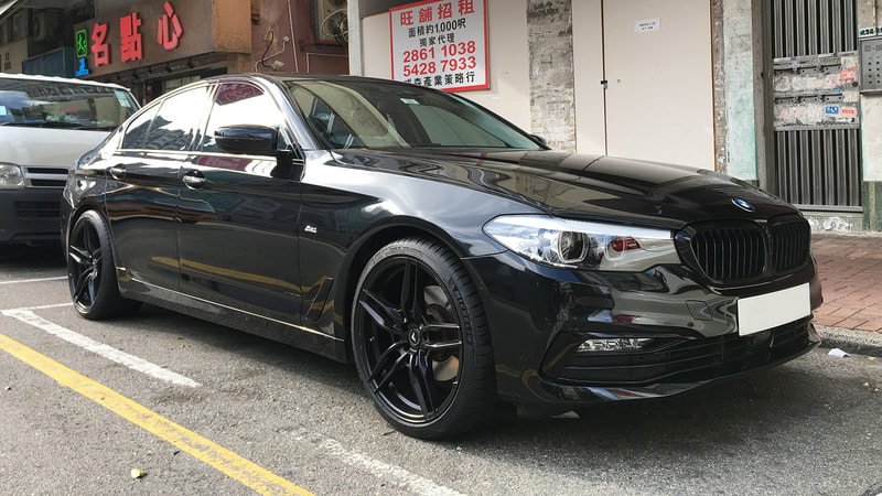 BMW G30 and Vorsteiner VFF110 Wheels and 呔鈴 and wheels hk