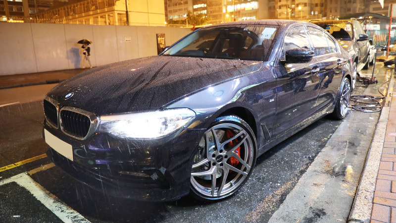 BMW G30 and Breyton Magnetite Wheels and 呔鈴 and wheels hk