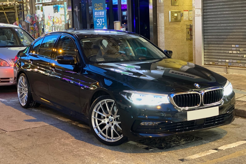 BMW G30 5 Series and Breyton Race GTX Wheels and wheels hk and tyre shop hk and 呔鈴 and michelin pilot sport 4s tyres