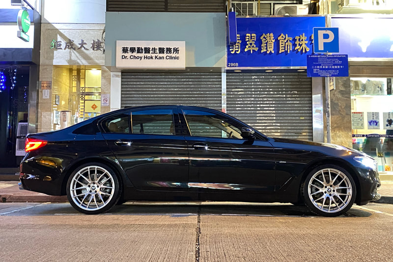 BMW G30 5 Series and Breyton Race GTX Wheels and wheels hk and tyre shop hk and 呔鈴 and michelin pilot sport 4s tyres