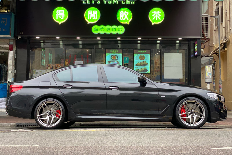 BMW G30 5 Series and Breyton Magnetite wheels and wheels hk and 呔鈴