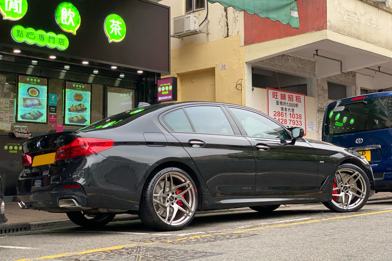 BMW G30 5 Series and Breyton Wheels Magnetite and wheels hk and 呔鈴