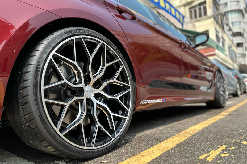 BMW G30 5 Series and Vossen HF2 Wheels and tyre shop hk and Michelin PS4S tyres and 車軨 and 車呔 and 換軚