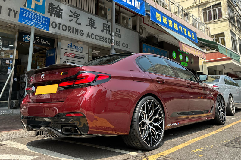 BMW G30 5 Series and Vossen HF2 Wheels and tyre shop hk and Michelin PS4S tyres and 車軨 and 車呔 and 換軚