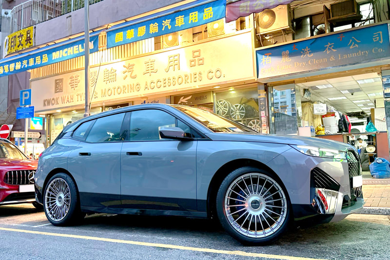 BMW iX and Vossen HF8 wheels and Pirelli PZero tyre and Tyre shop hk and BMW wheels and 輪胎店