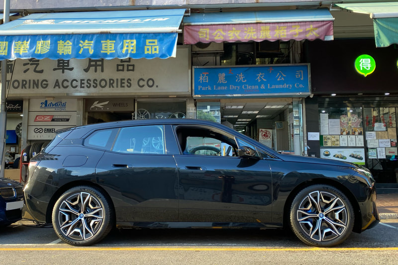 BMW iX and BMW 1021 Wheels and Michelin PS4 SUV tyre and Tyre shop hk and BMW wheels and 輪胎店