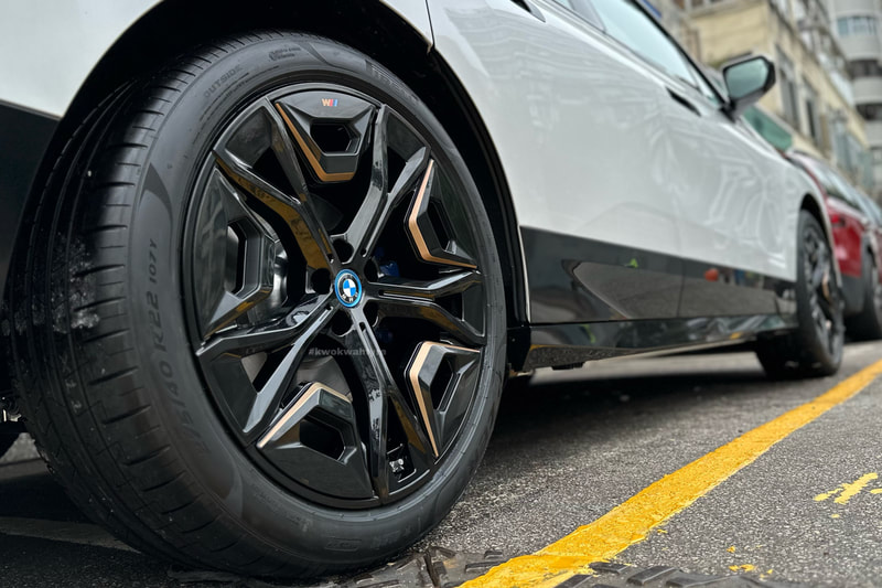 BMW iX and BMW 1023 Wheels and Pirelli P Zero Elect tyre and Tyre shop hk and BMW wheels and 輪胎店