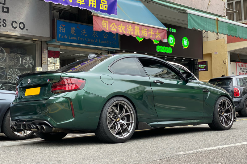 BMW F87 M2 Competition and BBS FIR Wheels and wheels hk and 呔鈴