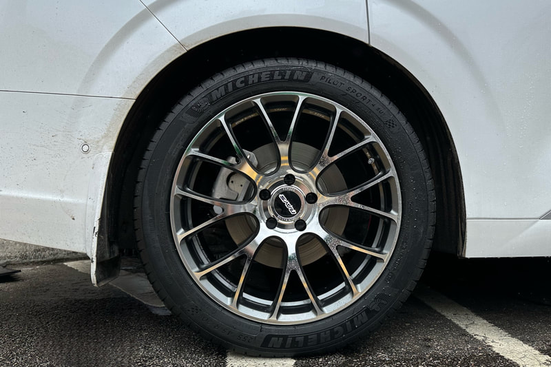 Denza D9 and 騰勢 and 腾势 and RAYS Volk Racing G16 Wheels and Michelin PS4 SUV tyres and tyre shop hk and 輪胎店