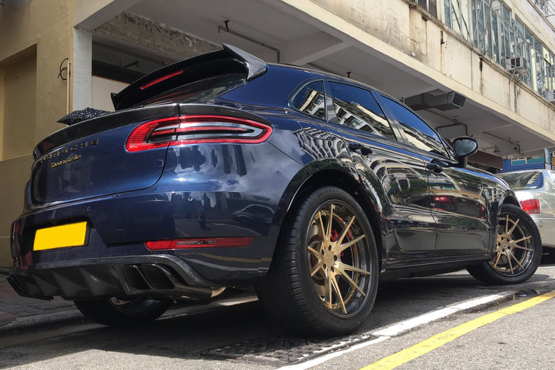 Porsche Macan Turbo and Modulare Wheels S31 and wheels hk and 呔鈴