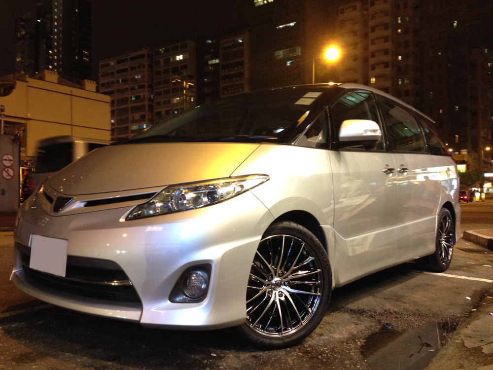 Toyota Estima and RAYS Versus Diavola Wheels and wheels hk and 呔鈴