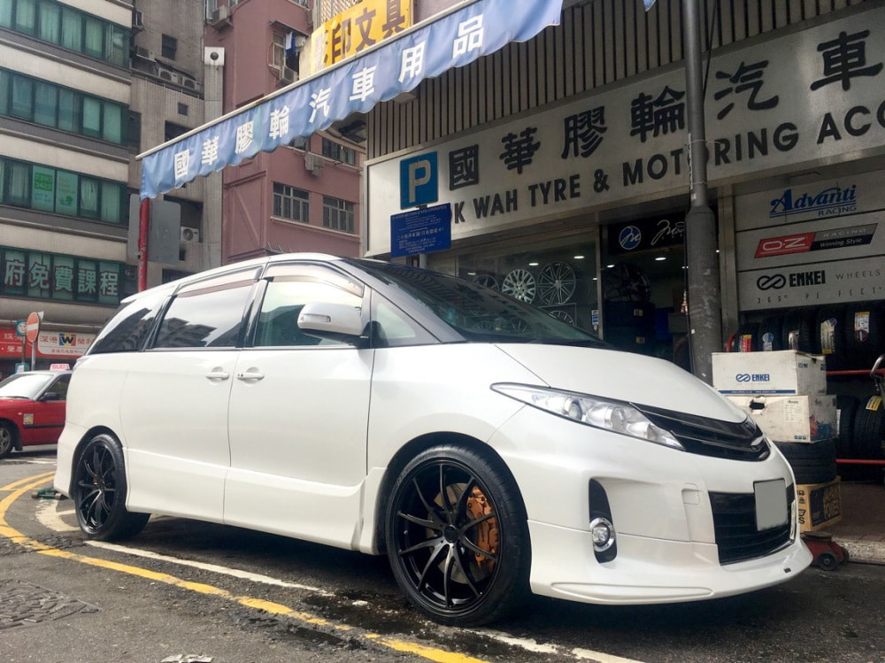 Toyota Estima and RAYS Volk Racing G25 and wheels hk and 呔鈴
