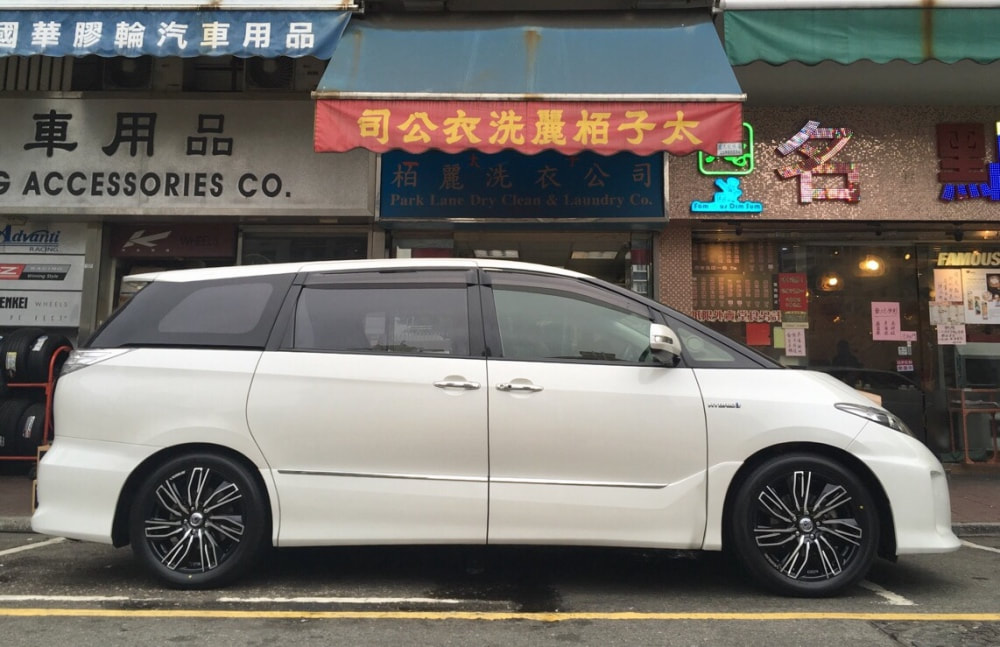 Toyota estima and rays versus conquista wheels and wheels hk and tyre shop and 呔鈴
