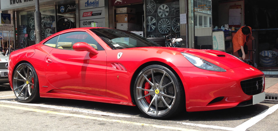 Ferrari California and Modulare Wheels B31 and 呔鈴 and wheels hk