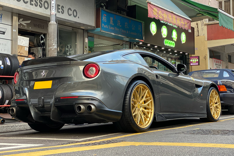 Ferrari F12 Berlinetta and Modulare Wheels S40 and DMC Bodykit and tyre shop hk and Michelin PS4S tyres