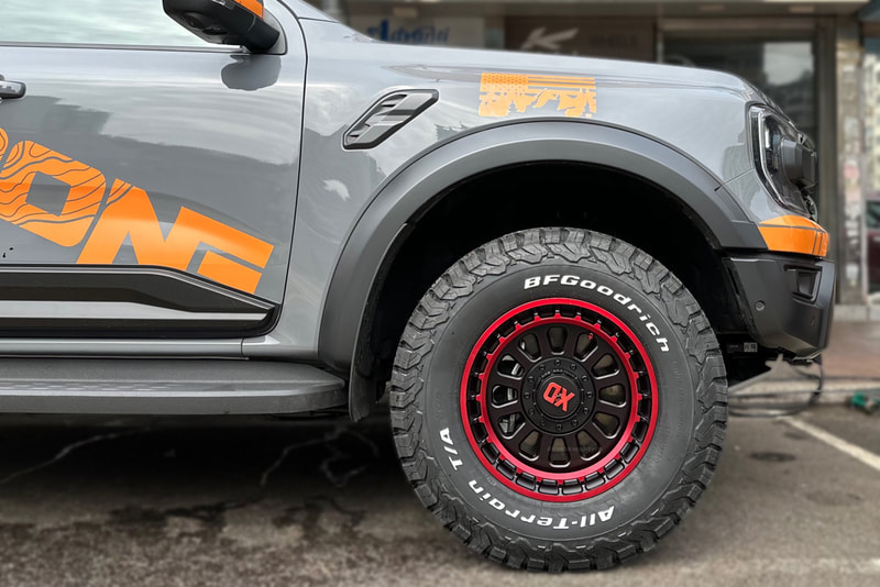 Ford Ranger Raptor and XD Omega Wheels and BF Goodrich tyre hk and tyre shop hk and off road tyre