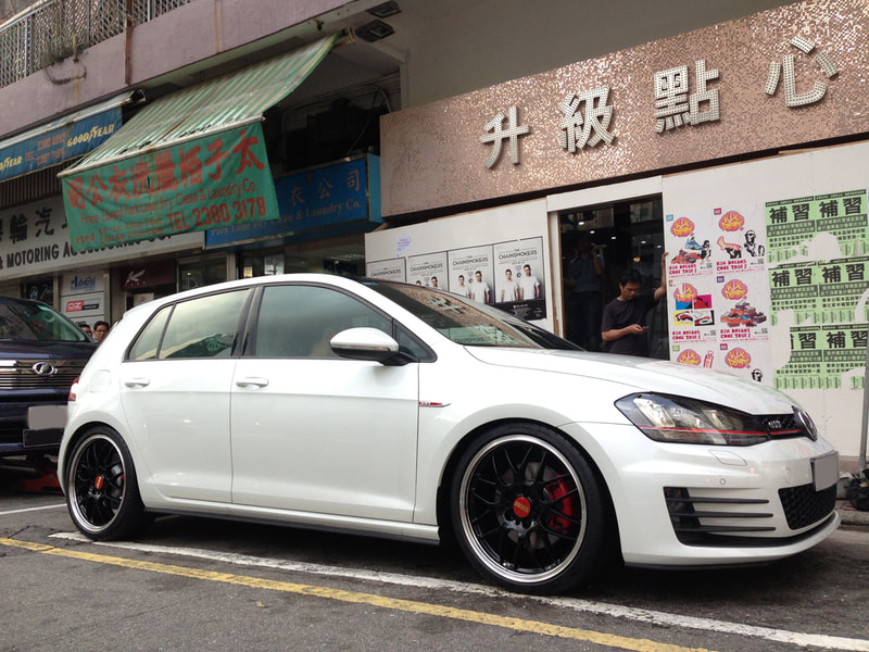 BBS RGR wheels and Volkswagen Golf GTI and tyre shop hk