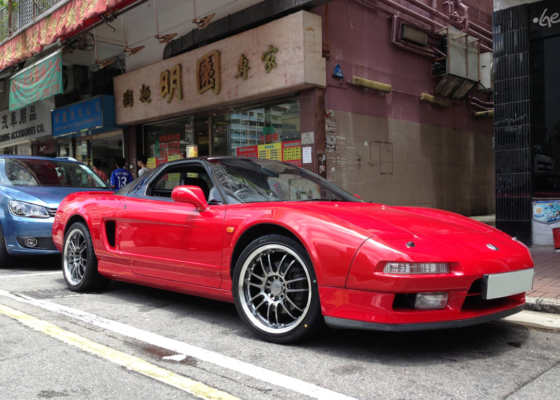 Acura Honda NSX and RAYS Volk Racing RE30 Wheels and 呔鈴 and wheels hk
