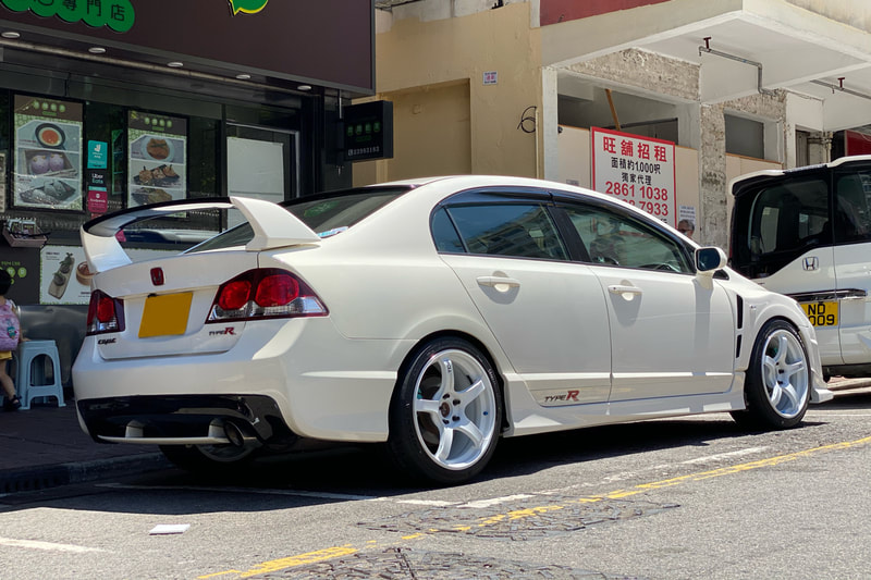 Honda FD2 Civic Type R and ADVAN Racing TC4 wheels and wheels hk and tyre shop hk and 呔鈴