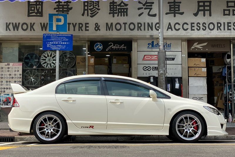honda fd2 civic type r and enkei racing pf01 wheels and wheels hk and tyre shop hk and 呔鈴