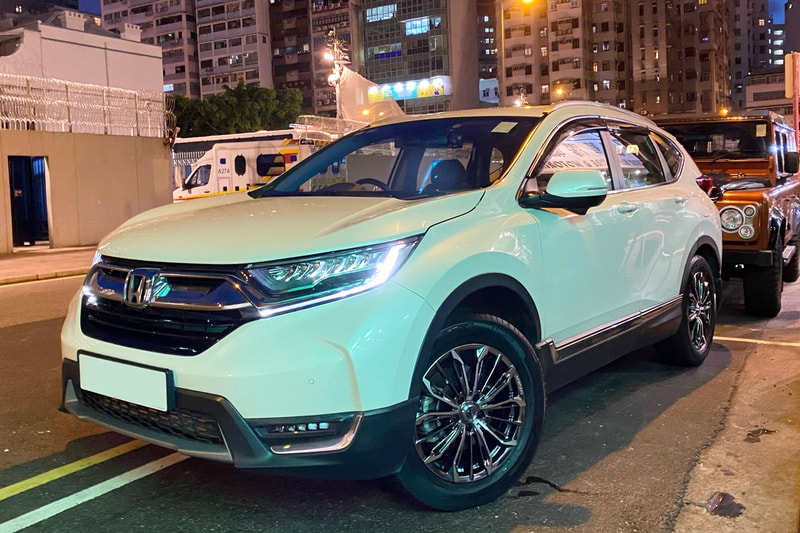 Honda CRV and Rays Triaina wheels and wheels hk and tyre shop hk and 呔鈴 and michelin ps4 suv tyres