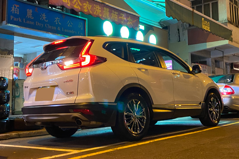 Honda CRV and Rays Triaina wheels and wheels hk and tyre shop hk and 呔鈴 and michelin ps4 suv tyres